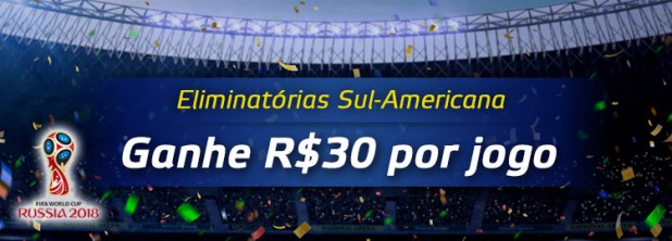 Ganhe até R$300 nas Eliminatórias Sul-Americana