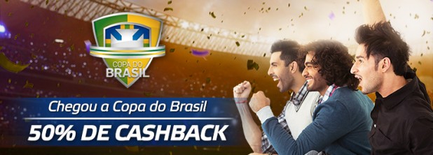 50% de Cashback no jogo Copa do Brasil