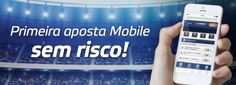 1ª aposta feita via mobile tem 100% de cashback