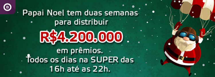 Super Bingo dará R$ 4.200.000 em prêmios neste Natal
