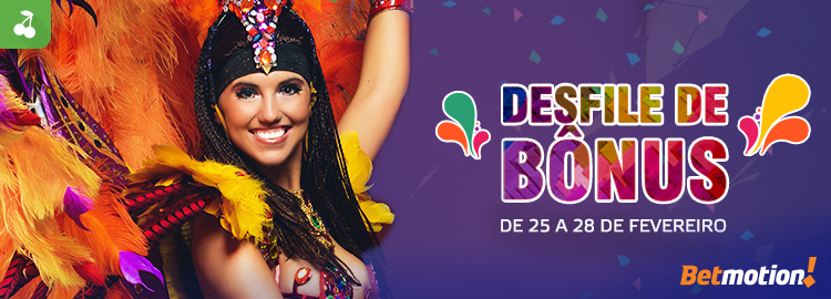 Carnaval no Betmotion tem bônus todos os dias