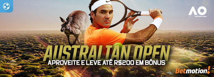 Australian Open dá até R$ 200 de Bônus