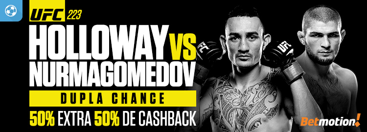 UFC 223 terá Cashback e dinheiro extra no Betmotion