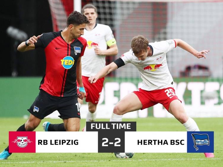 Brasileiro Matheus Cunha brilha e Hertha frustra RB Leipzig