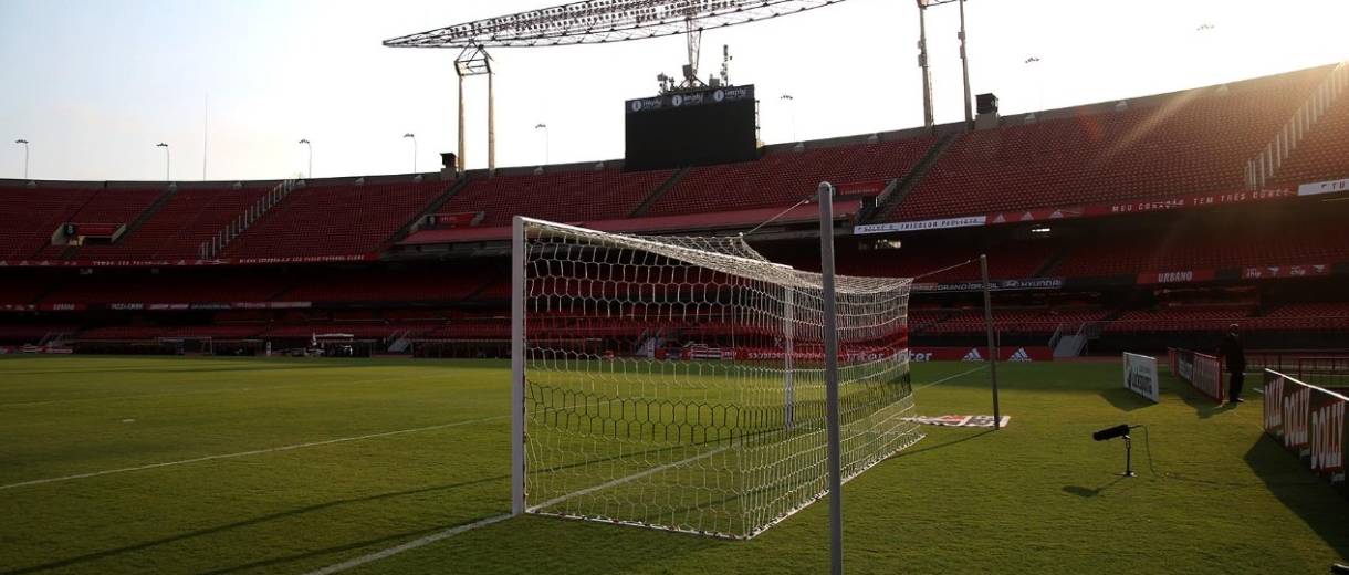 em destaque o campo do Morumbi, estádio do São Paulo