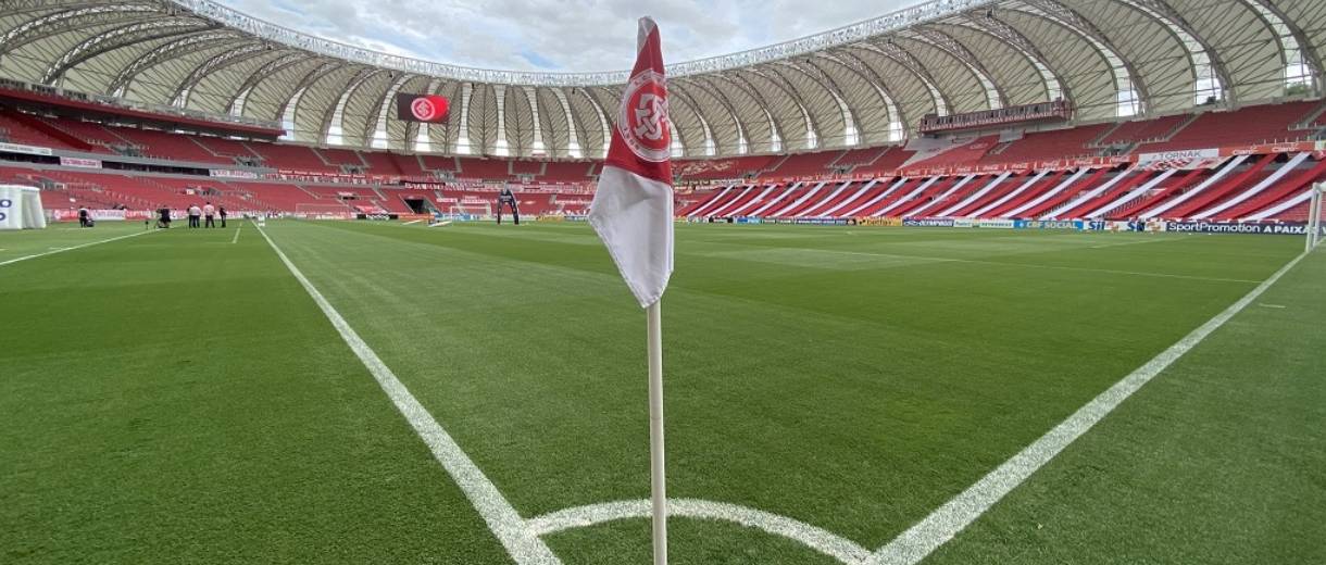 em destaque o Beira-Rio, estádio moderno do SC Inter