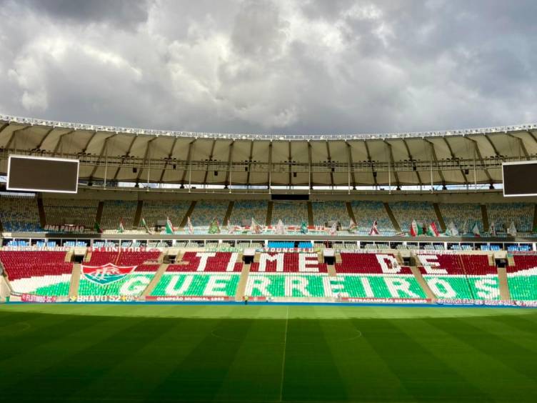 mosaico time de guerreiros maracanã para estreia do flu na libertadores 2021