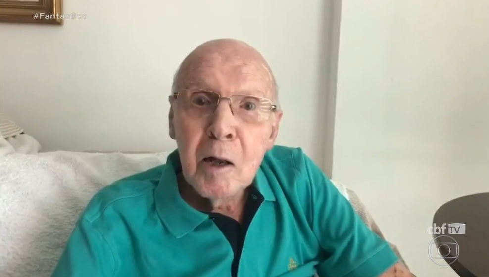 Zagallo deu depoimento para branco no programa fantástico da globo