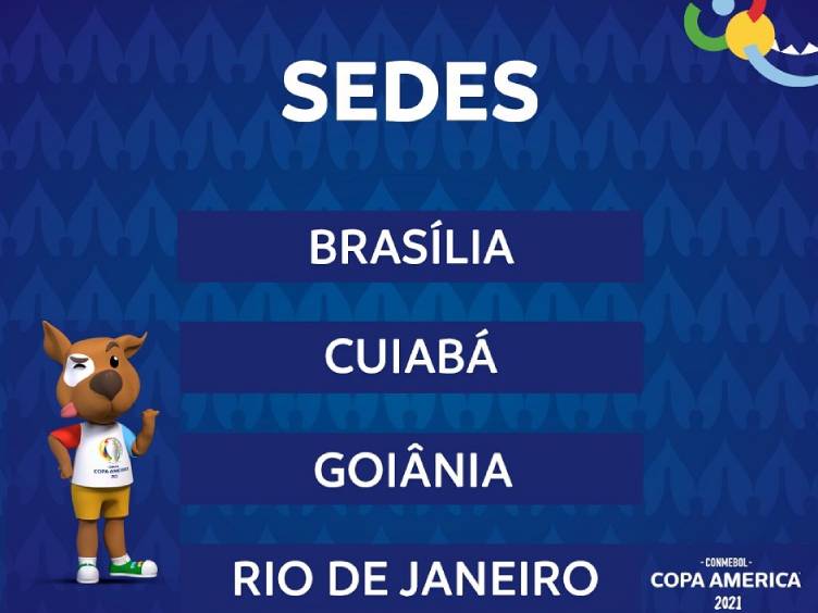 brasília, cuiabá, goiânia e rio de janeiro anunciadas pela conmebol como sedes da copa américa 2021