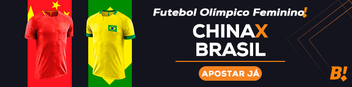 tv banner china x brasil futebol feminino tóquio 2020