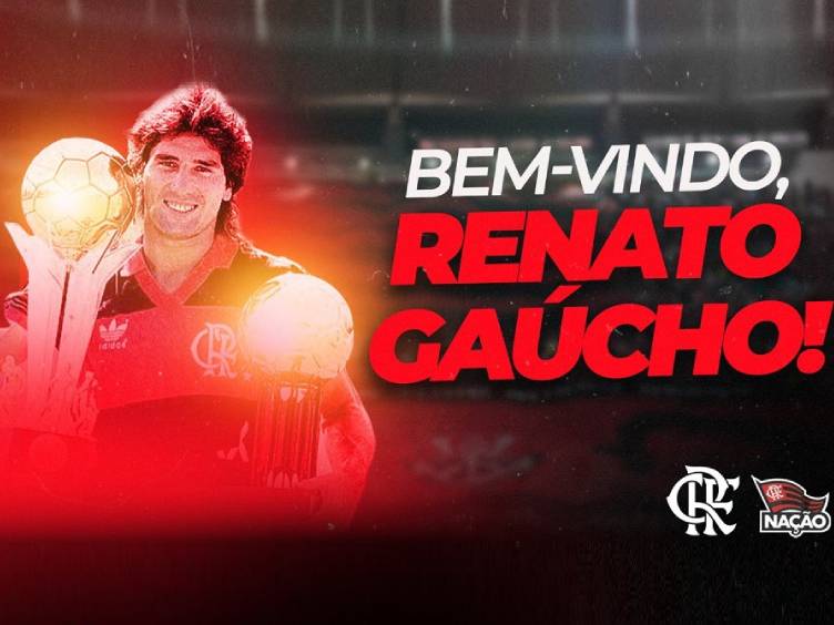 flamengo anuncia renato gaúcho como seu novo treinador