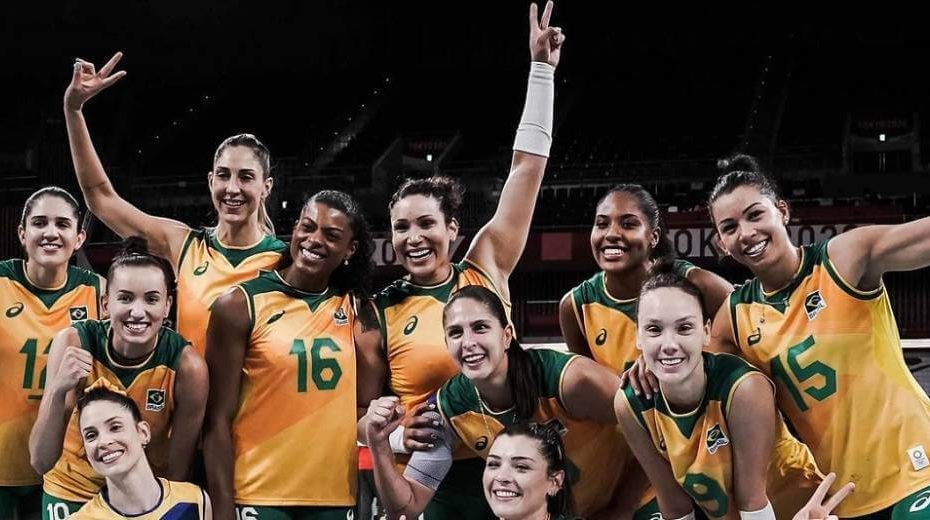seleção brasileira feminina de voleibol na primeira fase do torneio olímpico de tóquio 2020
