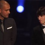 foto guardiola messi bola de ouro getty imagers