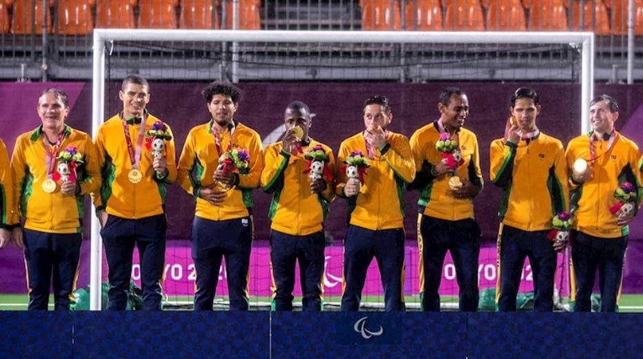 seleção de futebol de 5 do Brasil medalha de ouro tóquio 2020