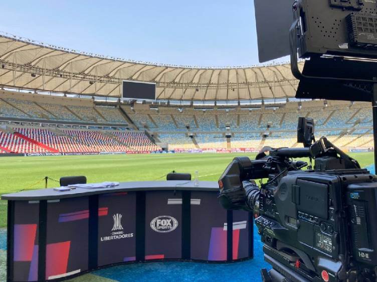 posição do fox sports no maracanã antes de flamengo x barcelona-equ pelas semifinais da libertadores 2021