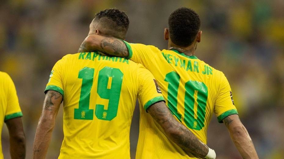 em destaque neymar e raphinha que deram show contra uruguai nas eliminatória da copa 2022