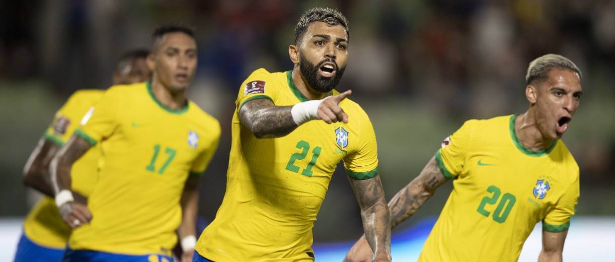 raphinha, gabigol e antony em Venezuela 1 x 3 Brasil pelas eliminatórias da copa 2022