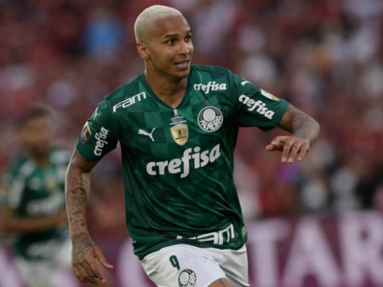 Deyverson autor do gol do tri do Palmeiras na Libertadores