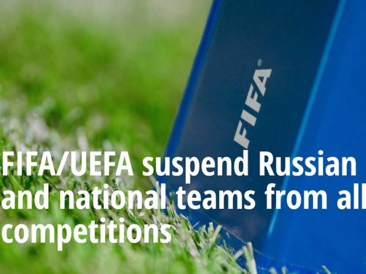 imagem de campo - fifa e uefa suspendem futebol da rússia