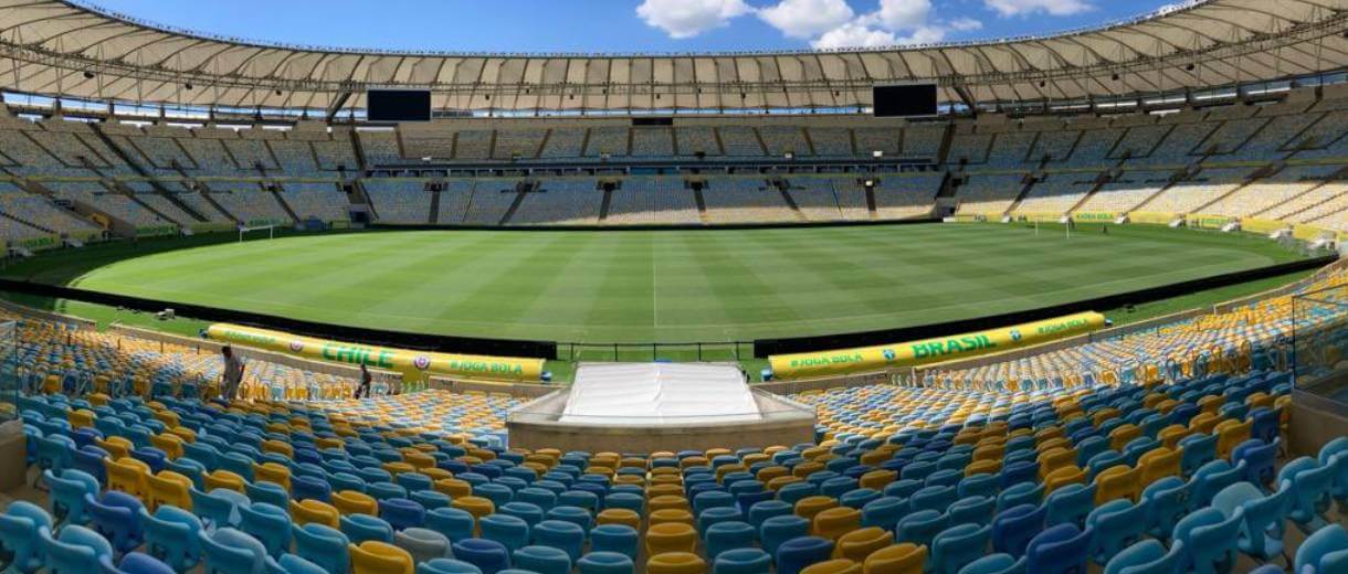 estádio do Maracanã para Brasil x Chile pelas Eliminatórias Copa Catar 2022