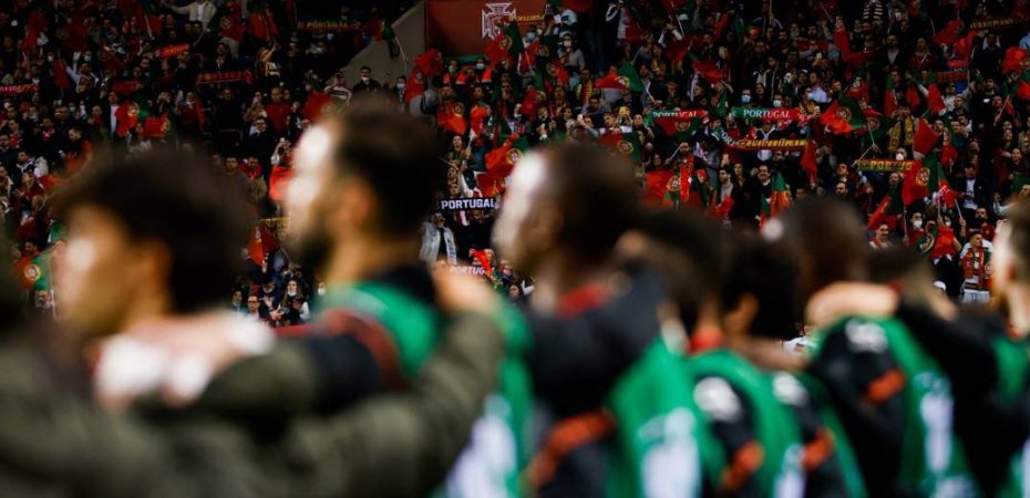seleção portuguesa de futebol durante jogo pelas repescagens das eliminatórias europeias para copa do catar