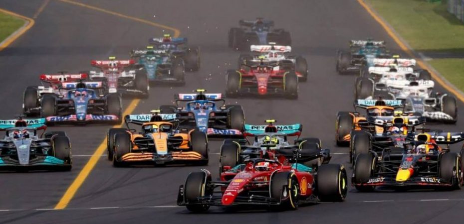 carros na pista temporada 2022 de f1