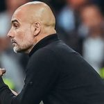 guardiola durante jogo contra real bernabeu semifinais champions 2022