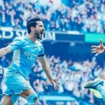 gundogan e gabriel jesues durante jogo do titulo ingles do manchester city premier league 2021 2022 twitter mancity 1