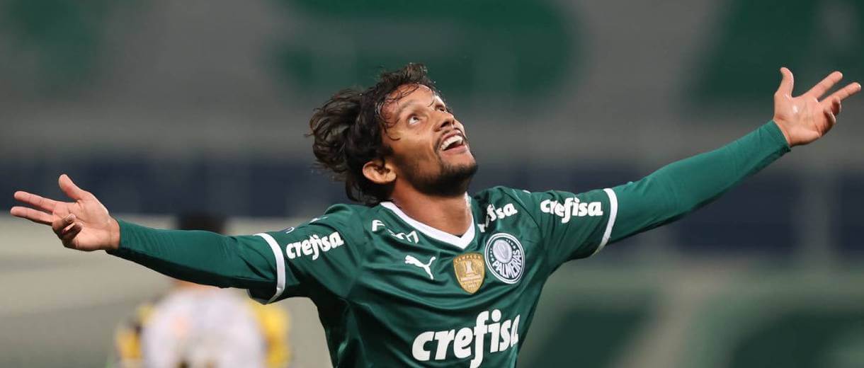 gustavo scarpa em palmeiras x deportivo tachira libertadores 2022