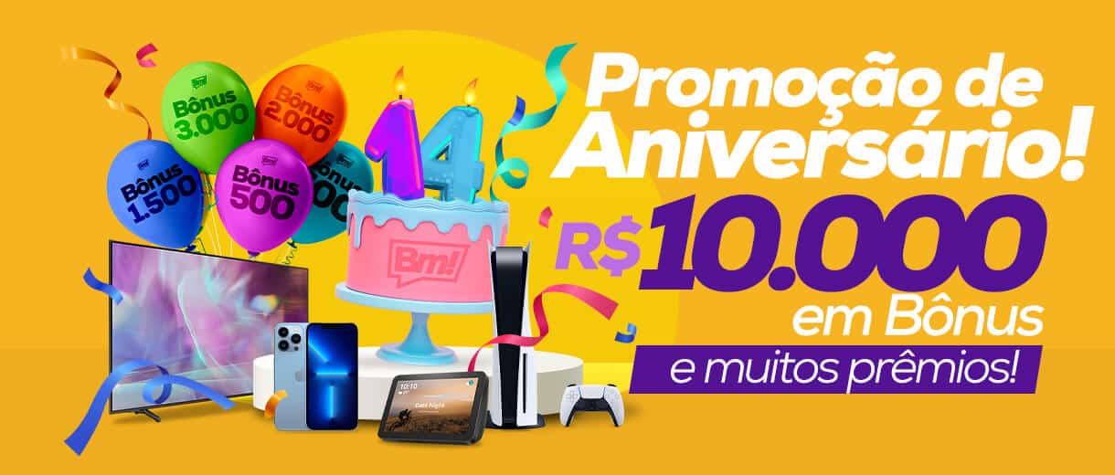 Promoção de aniversário