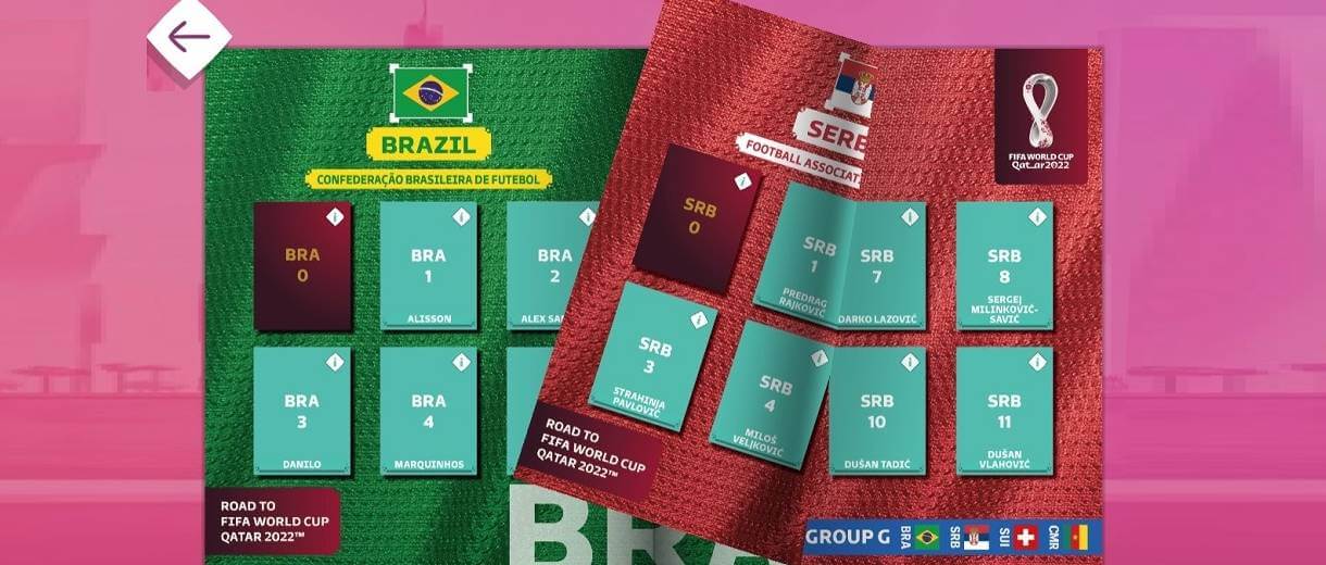 Álbum digital da Copa 2022 permite trocar figurinhas online