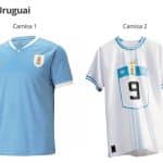 uruguai camisas 1 e 2 copa catar 2022 reproducao ge