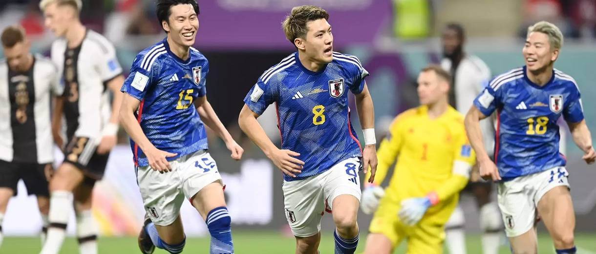 copa catar 2022 - japão vence alemanha na fase de grupos por 2 a 1