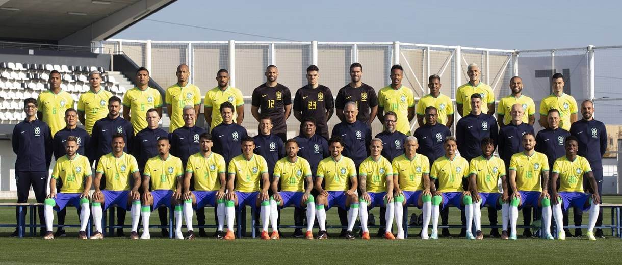 foto oficial selecao brasil copa do mundo catar 2022