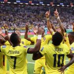 jogadores do equador comemorando contra catar abertura copa2022 foto twitter fifa world cup 1