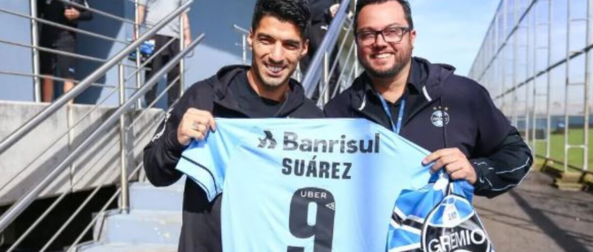 Grêmio apresenta hoje, Luis Suárez, seu novo contratado 