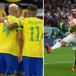 jogadores brasileiros e croatas comemorando copa do mundo catar 2022 foto twitter fifa world cup pt 1