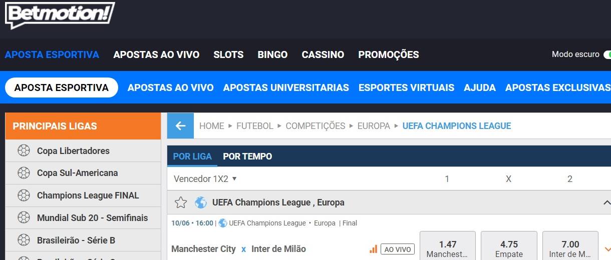 City x Inter: Final da Champions League