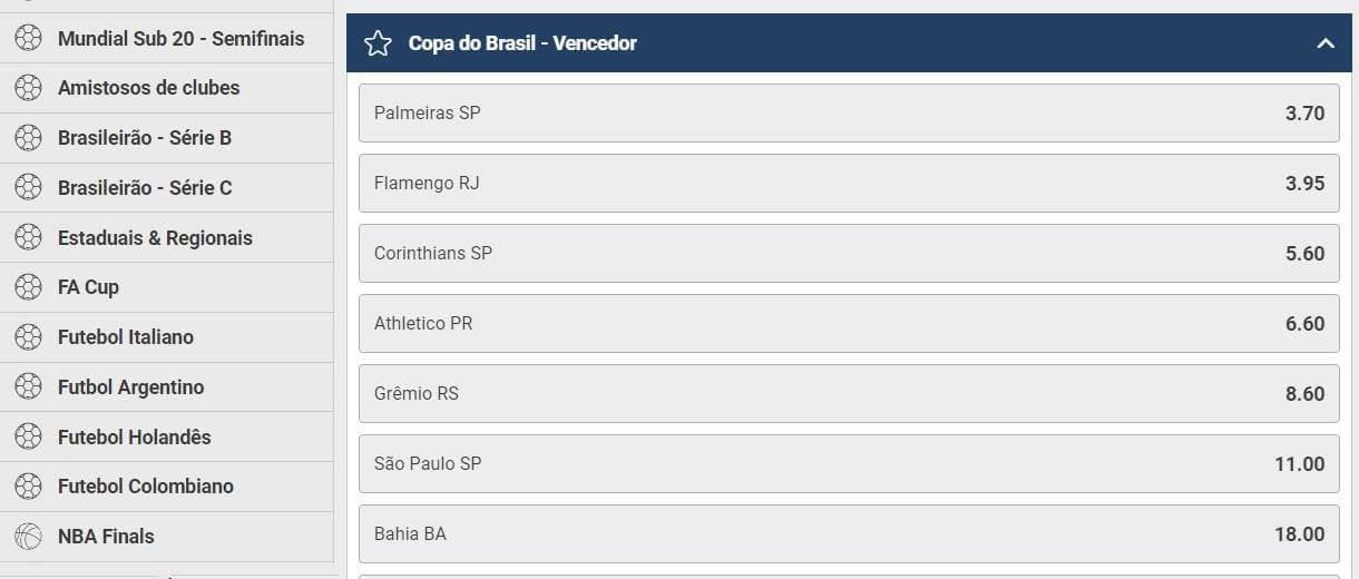 SEMIFINAIS DA COPA DO BRASIL: Veja chaveamento, data dos jogos e