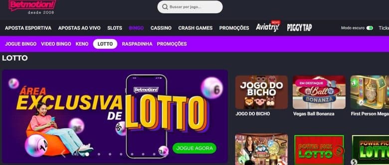 Lotto: conheça a nova área de Bingo Online