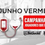 Junho Vermelho BetSocial Campanha de Conscientizacao Doacao de Sangue arte Betmotion ()