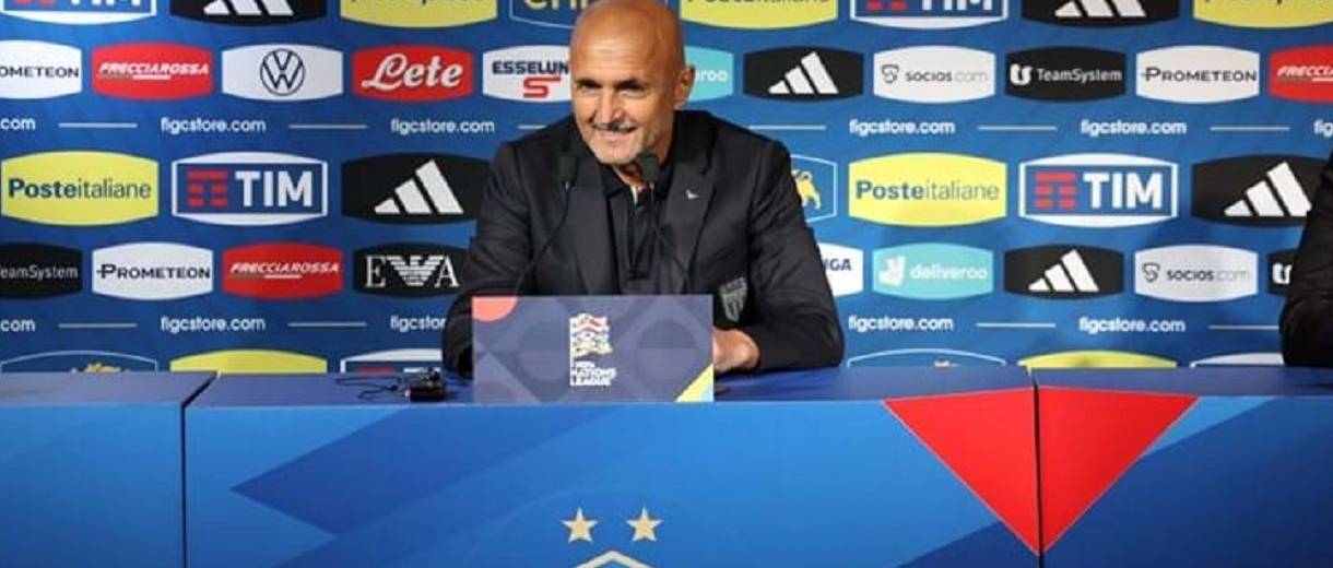 Luciano Spalletti treinador da selecao italiana de futebol durante entrevista coletiva antes de jogo